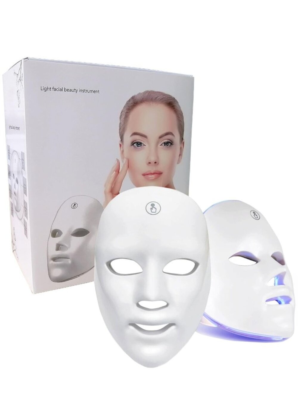 LED Facial Mask 7-Color Light Care Mask for Face - NEW NIB